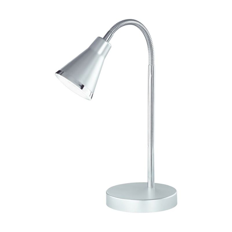 Harmaa muovi työpöytävalaisin, Taimi, 3,8W, 3000K LED, katkaisimella