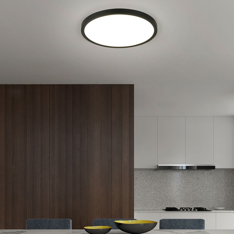 Musta muovi kattolamppu, Zayd, 30W, white switch LED, 3-portaisesti himmennettävä
