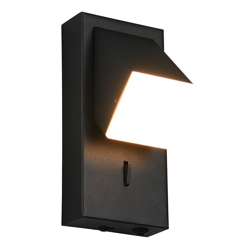 Musta muovi seinävalaisin , Lok, 3W, 3000K LED
