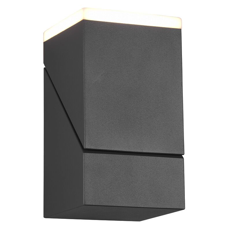 Antrasiitti alumiini ulkovalaisin, Liron, 7W, 3000K LED, IP54
