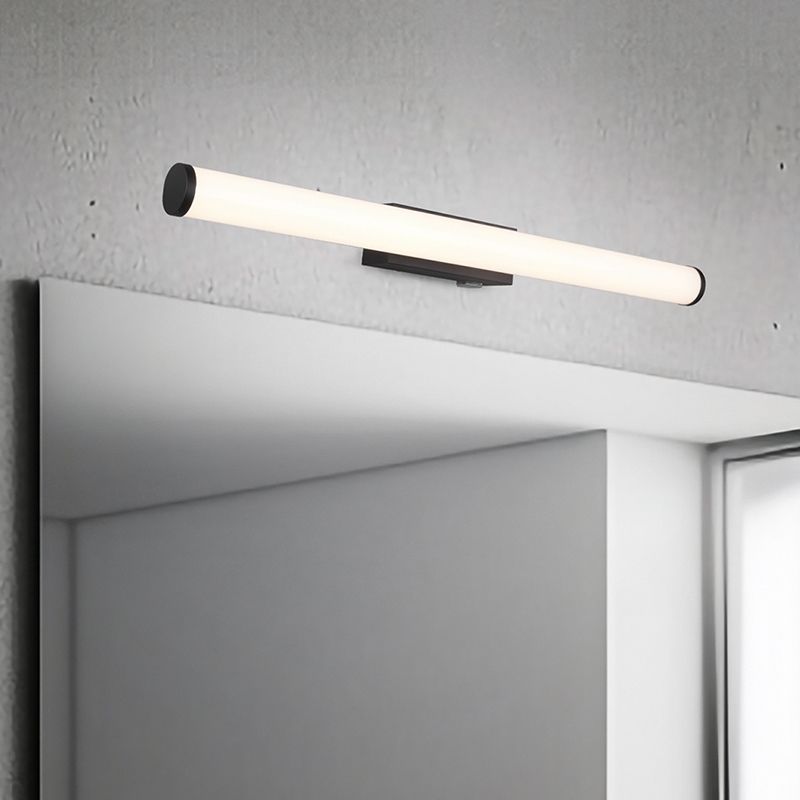 Musta metalli peilivalaisin, Staby, 6,5W, 3000K LED, IP44 Musta metalli peilivalaisin, Staby, 6,5W, 3000K LED, IP44