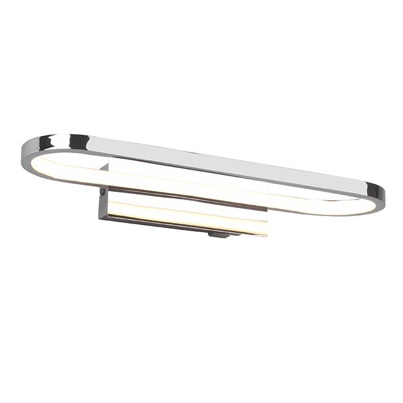 Kromi metalli kylpyhuoneen seinävalaisin, Martin, 17W, 3000K LED, IP44