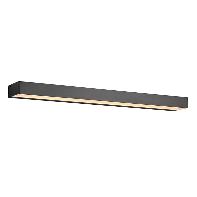 Musta alumiini kylpyhuoneen seinävalaisin, Basma, 8W, 3000K LED, IP44