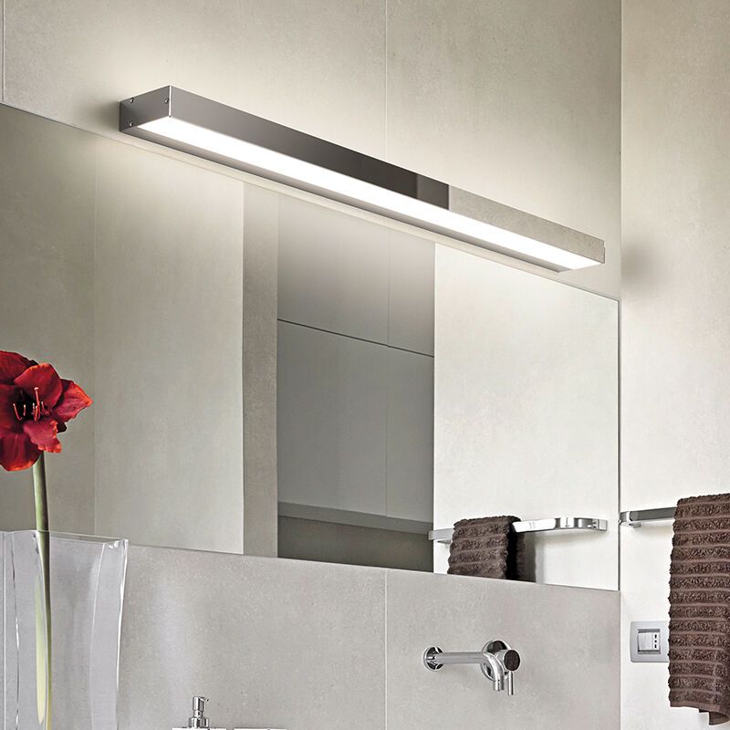 Kromi alumiini kylpyhuoneen seinävalaisin, Basma, 13W, 3000K LED, IP44