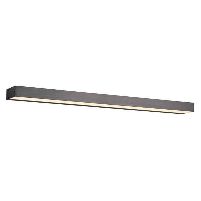 Musta alumiini kylpyhuoneen seinävalaisin, Basma, 13W, 3000K LED, IP44