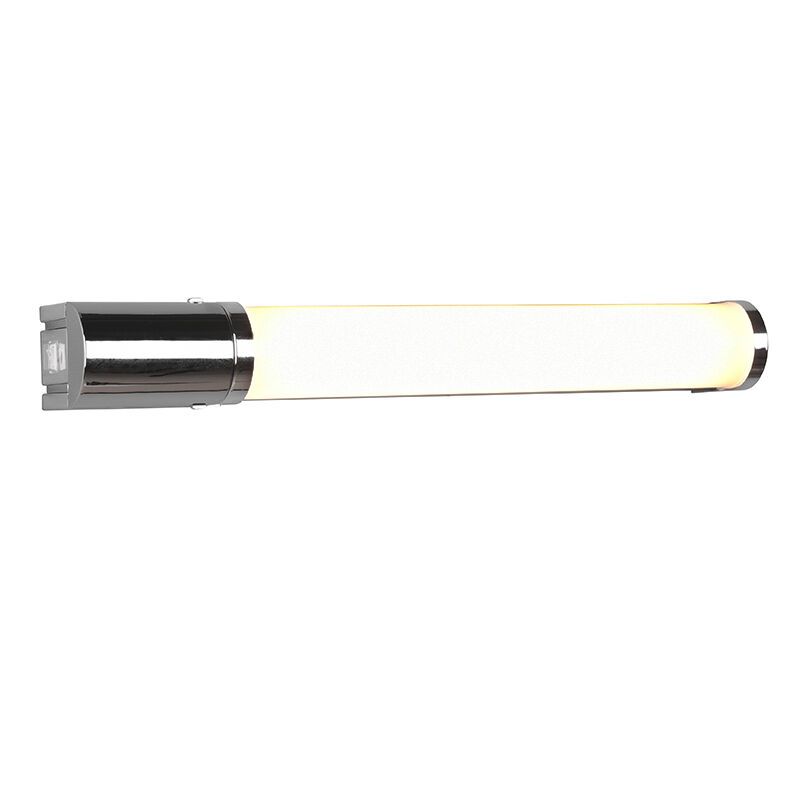 Kromi muovi kylpyhuoneen seinävalaisin, Bernou, 8W, 3000K LED, IP44