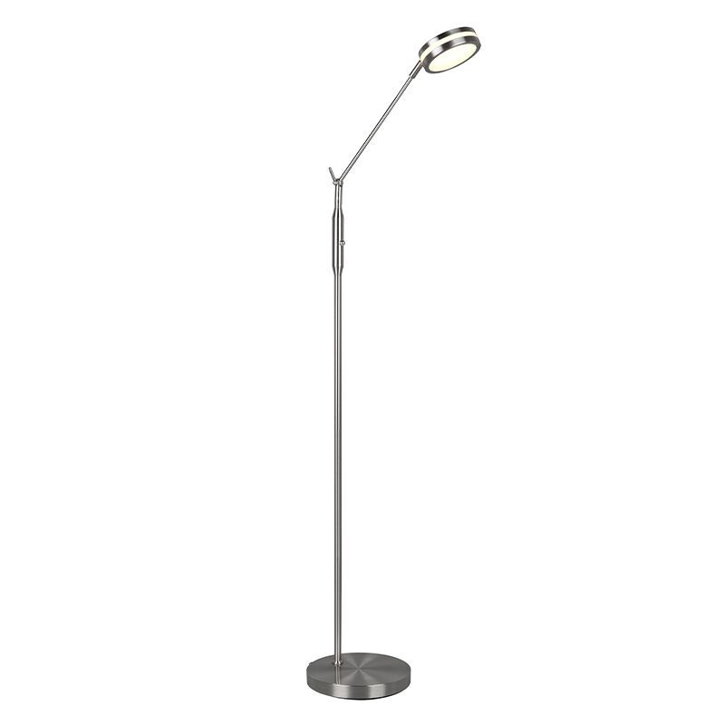 Nikkeli metalli seisova lukulamppu, Marjon, 6W, valonvärisäädettävä LED, kosketushimmentimellä