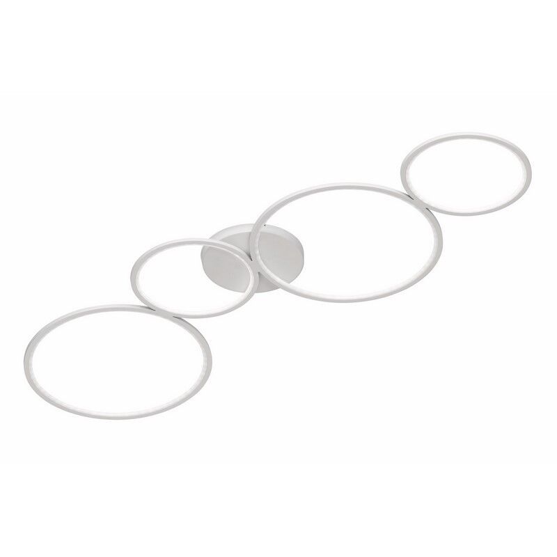 Valkoinen metalli kattolamppu, Robon, 37W, 3000K LED