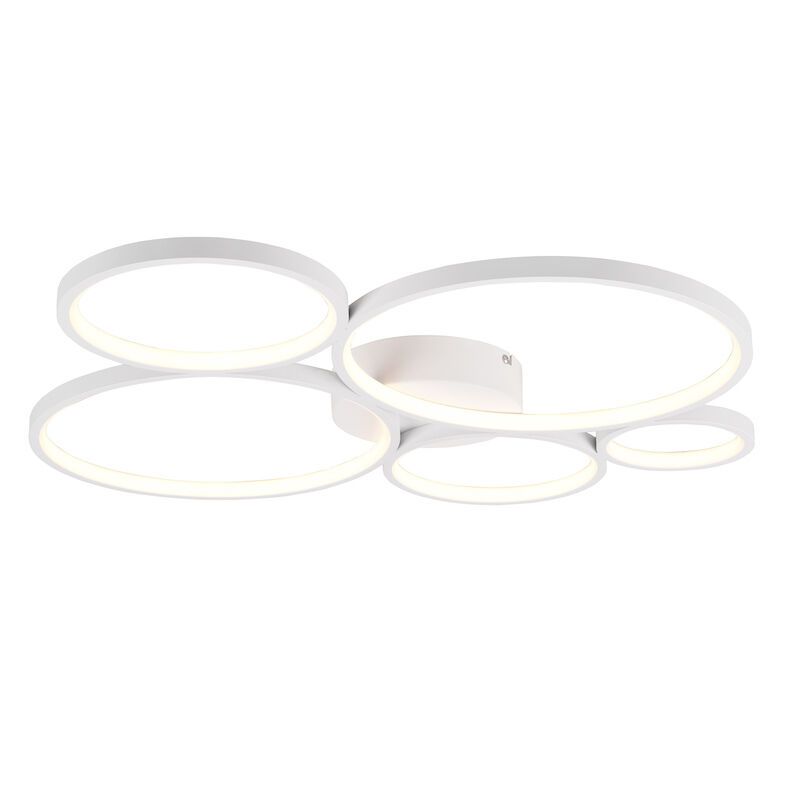 Valkoinen metalli kattolamppu, Robon, 49W, 3000K LED