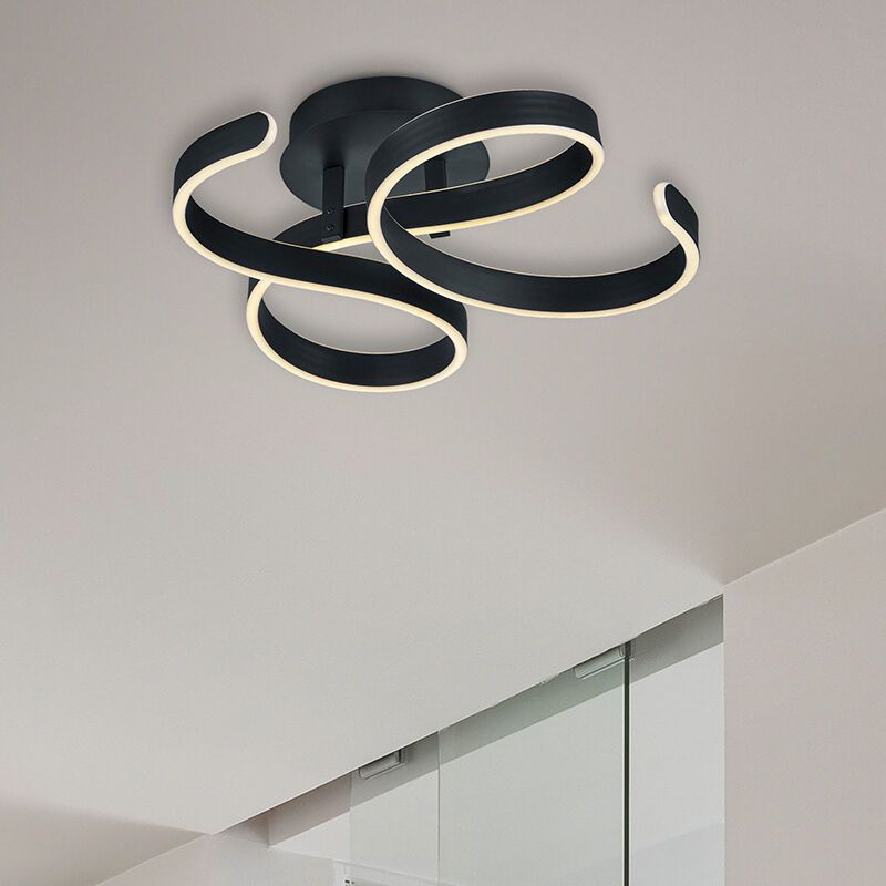 Antrasiitti metalli kattolamppu, Davu, 40W, 3000K LED