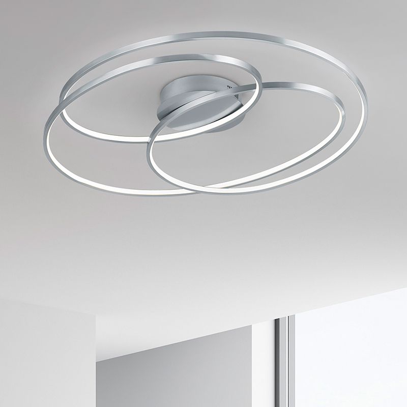 Nikkeli metalli kattolamppu, Sabra, 38W, 3000K LED