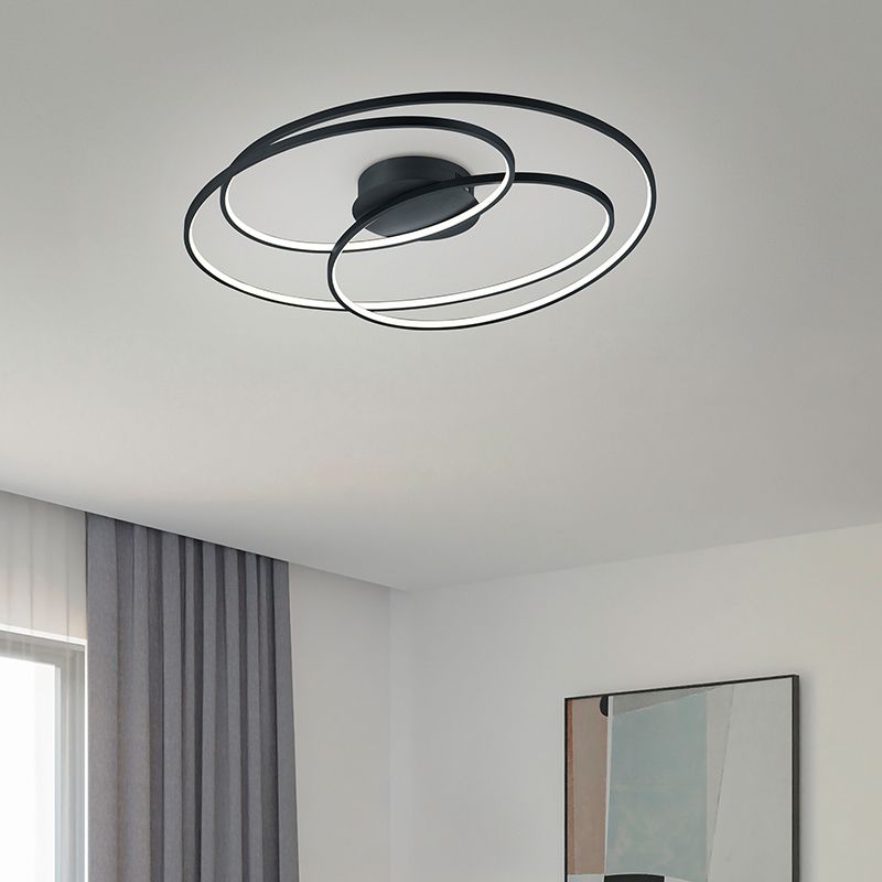 Musta metalli kattolamppu, Sabra, 50W, 3000K LED