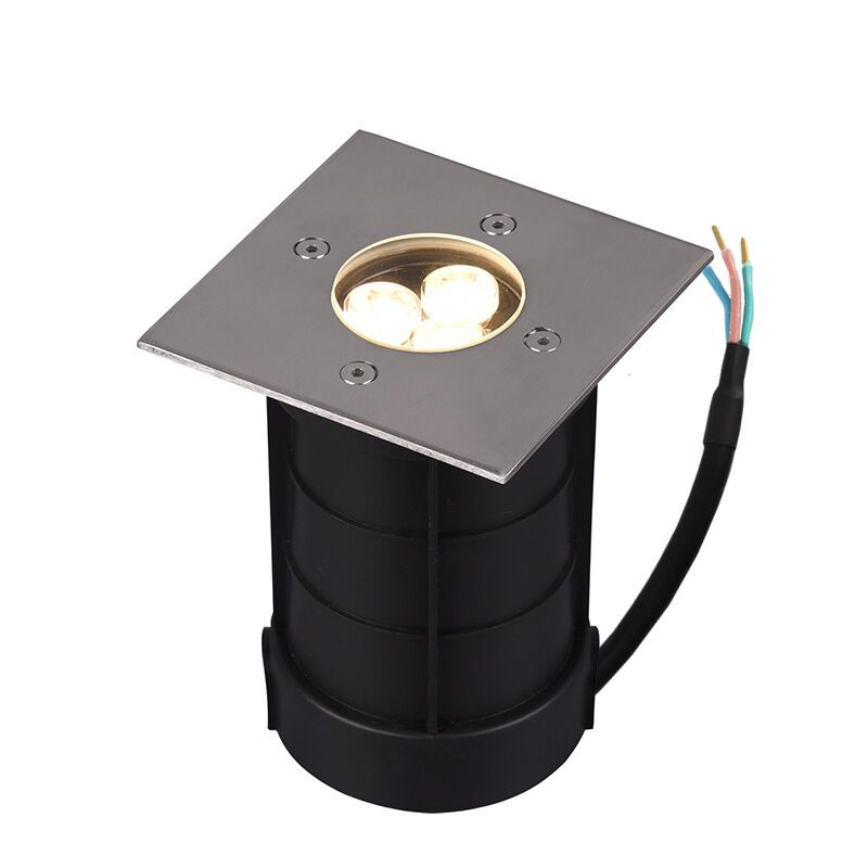 Nikkeli metalli maavalaisin, Jabari, 3W, 3000K LED, IP65