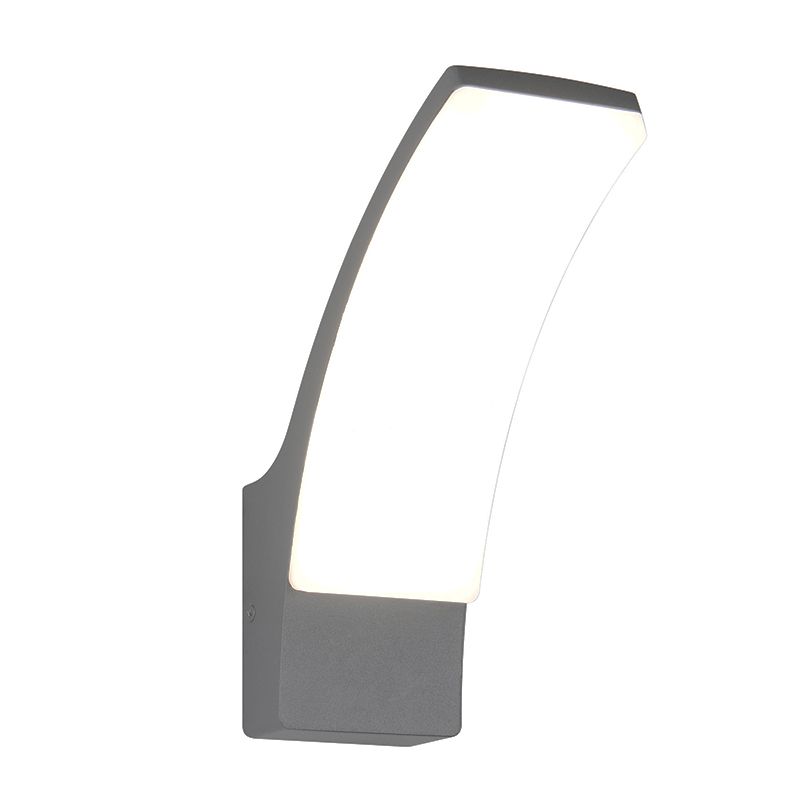 Antrasiitti alumiini ulkovalaisin, Popke, 12,5W, 4000K LED, IP44