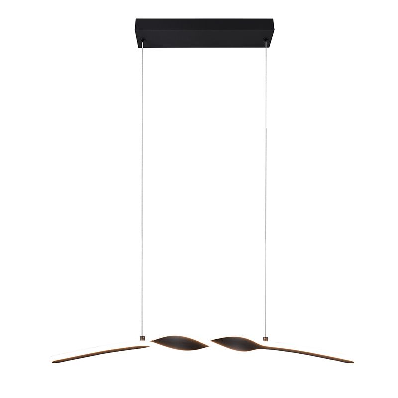 Musta metalli riippuvalaisin, Quirinus, 18W, 4000K LED