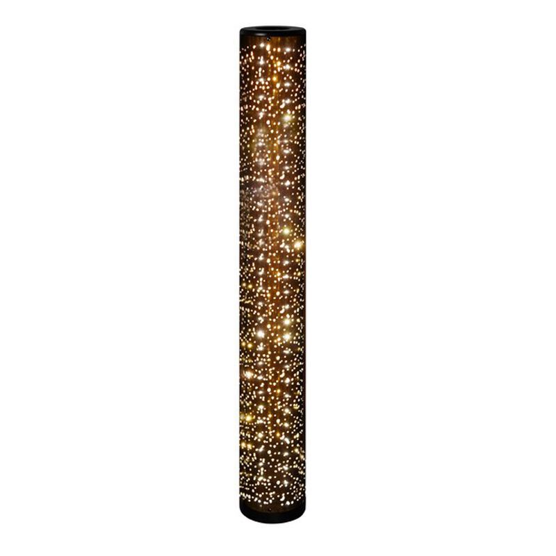 Musta kangas lattiavalaisin, Ewan, 6W, 3000K LED, katkaisimella