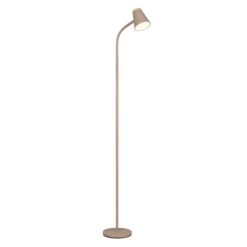 Ruskea muovi lattiavalaisin, Rahul, 4,5W, 3000K LED, katkaisimella
