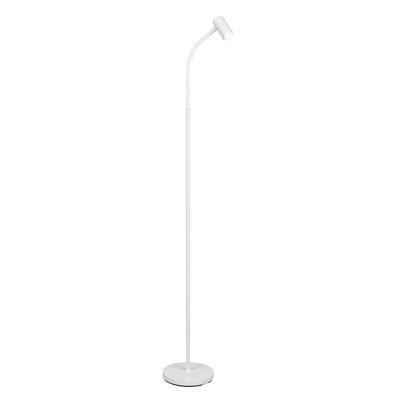 Valkoinen metalli gulv lampe, Suradj, katkaisimella