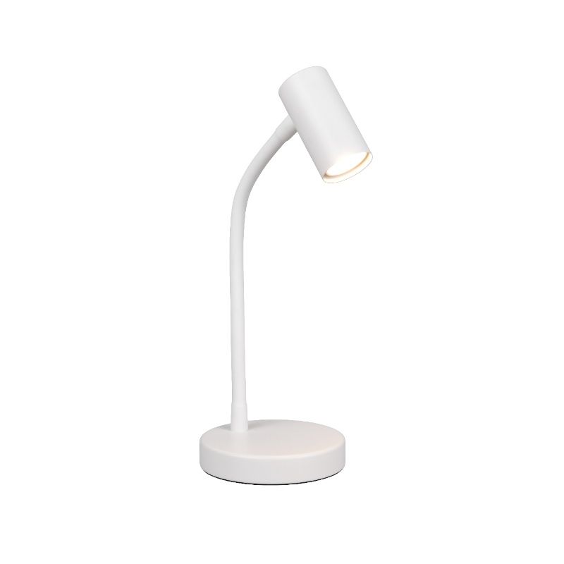 Valkoinen metalli bordlampe, Suradj, katkaisimella