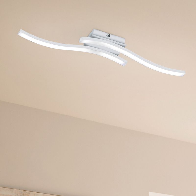 Valkoinen metalli kattolamppu, Go, 5W, 4000K LED