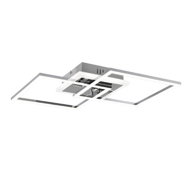 Kromi metalli kattolamppu, Semira, 25W, 4000K LED, 3-portaisesti himmennettävä