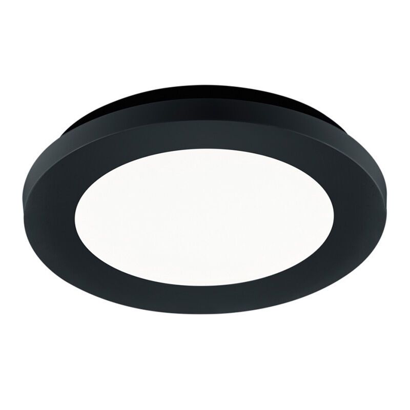 Musta muovi kylpyhuoneen kattovalaisin, Gistrup, 10W, 3000K LED, IP44