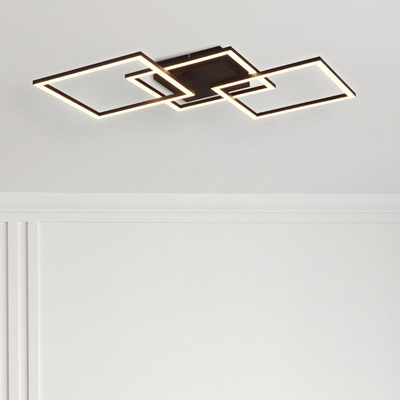 Musta metalli kattolamppu, Margaux, 31W, 3000K LED