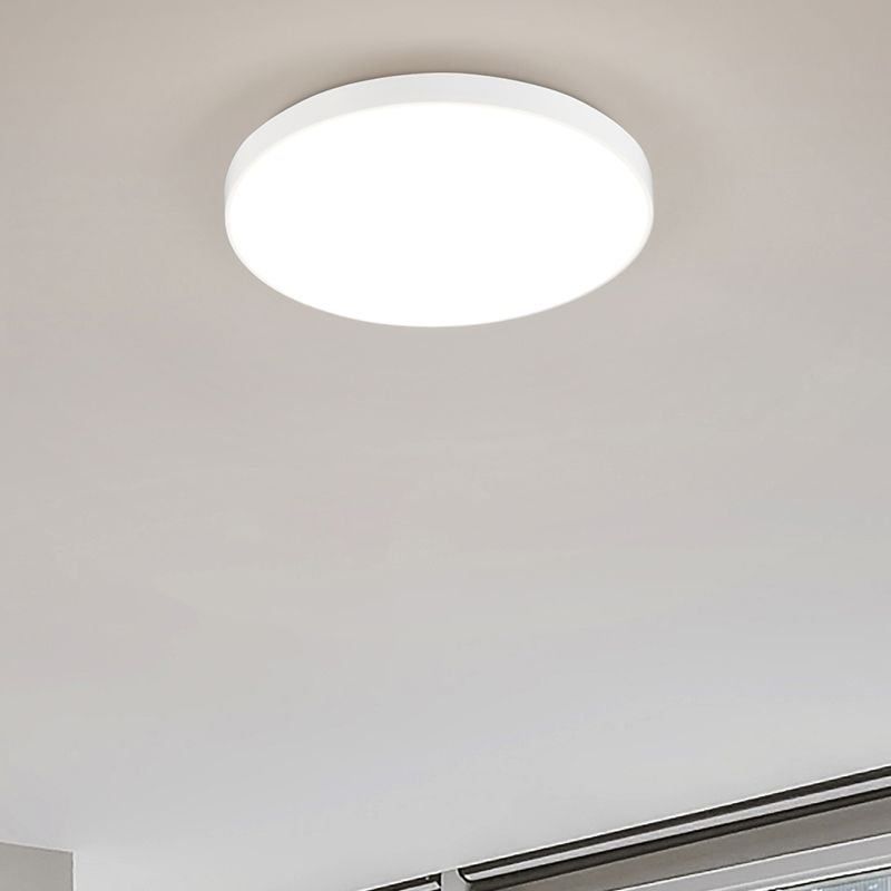 Valkoinen muovi kattolamppu, Sharde, 18W, 4000K LED, IP44