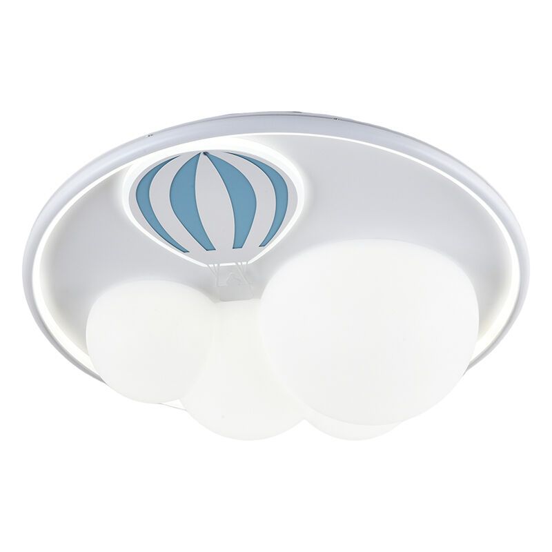 Metalli lastenhuoneen kattovalaisin sininen, Balloon, 42W, 3000K LED, 3-portaisesti himmennettävä
