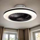 Moderni kattotuuletin musta, Gonda, 40W, 3000K LED, kaukosäätimellä