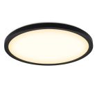 Muovi kattolamppu musta, Shona, 18W, 3000K LED, 3-portaisesti himmennettävä