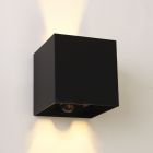 Moderni ylös alas seinävalaisin musta, Dion, 6W, 2700K LED, IP54