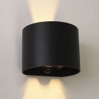 Moderni ylös alas seinävalaisin musta, Dion, 6W, 2700K LED, IP54