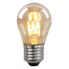 Himmennettävä E27 Olucia LED-filamenttilamppu Tuelo, meripihkanvärinen, 4 W, 2200 K