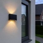 Moderni ulkovalaisin musta, Cailey, 10W, 3000K LED, IP54
