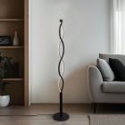 Design lattiavalaisin musta, Kuno, 36W, 3000K LED, 3-portaisesti himmennettävä