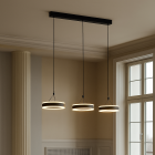 Design riippuvalaisin musta, Lava, 55W, 3000K LED, 3-portaisesti himmennettävä