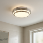 Moderni kylpyhuoneen kattovalaisin nikkeli, Jaro, 12W, 3000K LED, IP44