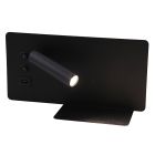 Moderni seinävalaisin musta, Stanley, 10W, 4000K LED, katkaisimella