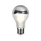 Himmennettävä E27 LED-ajovalo Malik, hopea, A60, 4,8 W, 2700 K, IP44