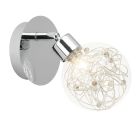 Design seinäspotti kromi, Nessa