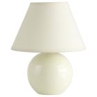 Keramiikka pöytävalaisin beige, Pilar, katkaisimella