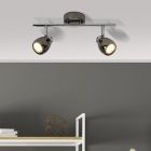 Metalli kattovalaisin musta, Khadra, 3W, 3000K LED