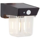 Moderni aurinkovoimainen ulkovalaisin musta, Steijn, 2W, 2700K LED, IP44