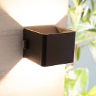 Moderni ladattava seinävalaisin musta, Puck, 4W, 3000K LED, IP44