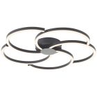 Design kattovalaisin musta, Somia, 32W, 3000K LED, 3-portaisesti himmennettävä