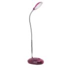Muovi työpöytävalaisin vaaleanpunainen, Marenthe, 2W, 6000K LED, katkaisimella