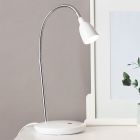 Muovi työpöytävalaisin valkoinen, Kit, 3W, 3000K LED, katkaisimella