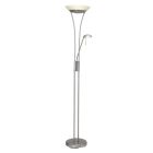Lasi seisova lukulamppu kromi, Ivan, 18W, 3000K LED, katkaisimella