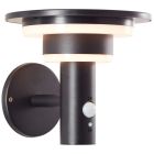 Moderni aurinkovoimainen ulkovalaisin musta, Lonneke, 3W, 3000K LED, IP44